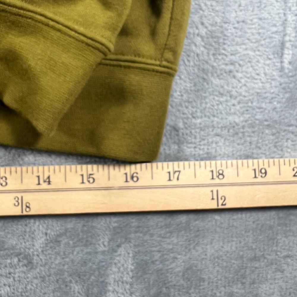 Nike Quarter Zip Hoodie Olive Green Big Logo Mens Small - Picture 4 of 8